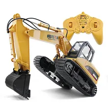 HuiNa Toys 350 15 каналов 2,4g 1/14 Rc пластиковый экскаватор 1:12 Rc автомобиль с зарядным аккумулятором детская игрушка Рождественский подарок