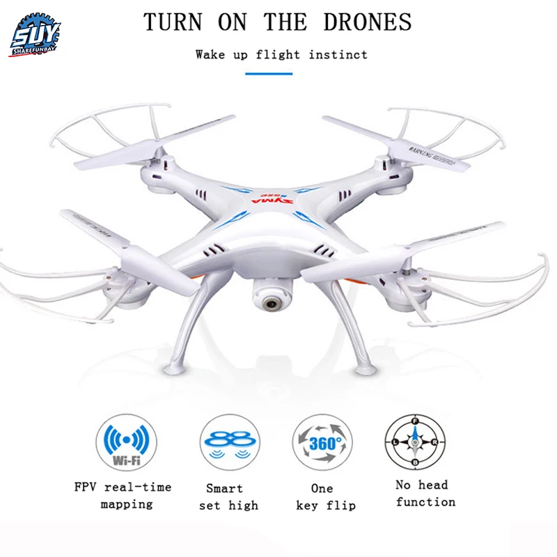 

SYMA X5SW RC Drone Wifi Camera Quadcopter Real Time Transmit FPV Headless Mode Dron RC Helicopter Quadrocopter Drones Aircraft