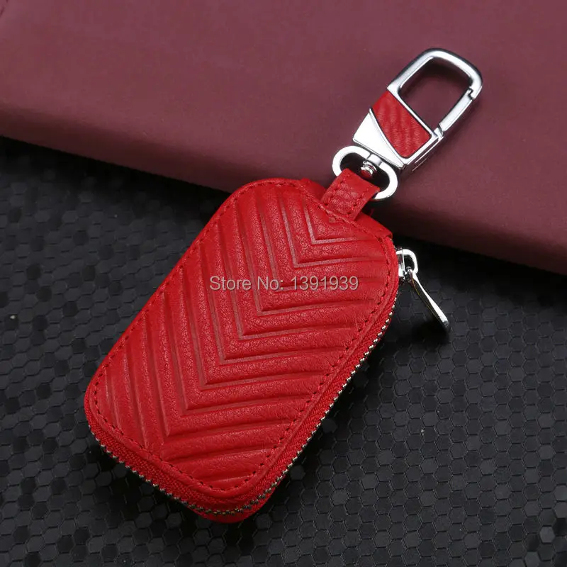

Car key wallet case Genuine Leather for Porsche Panamera Macan 911 718 Cayman Cayenne Boxster free shipping