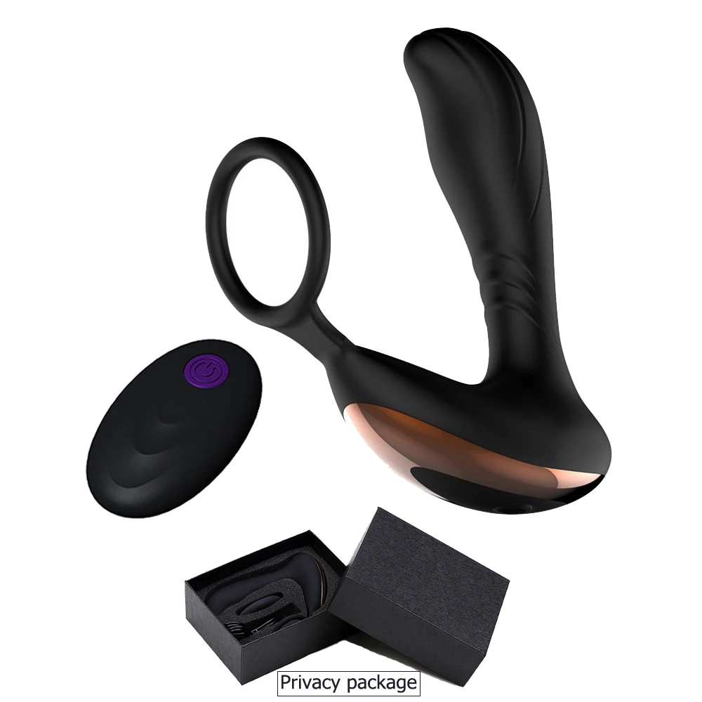 Беспроводной удаленного Управление Анальный вибратор USB Мужской простаты массаж задержки кульминации кольцо Секс-игрушки для Для мужчин