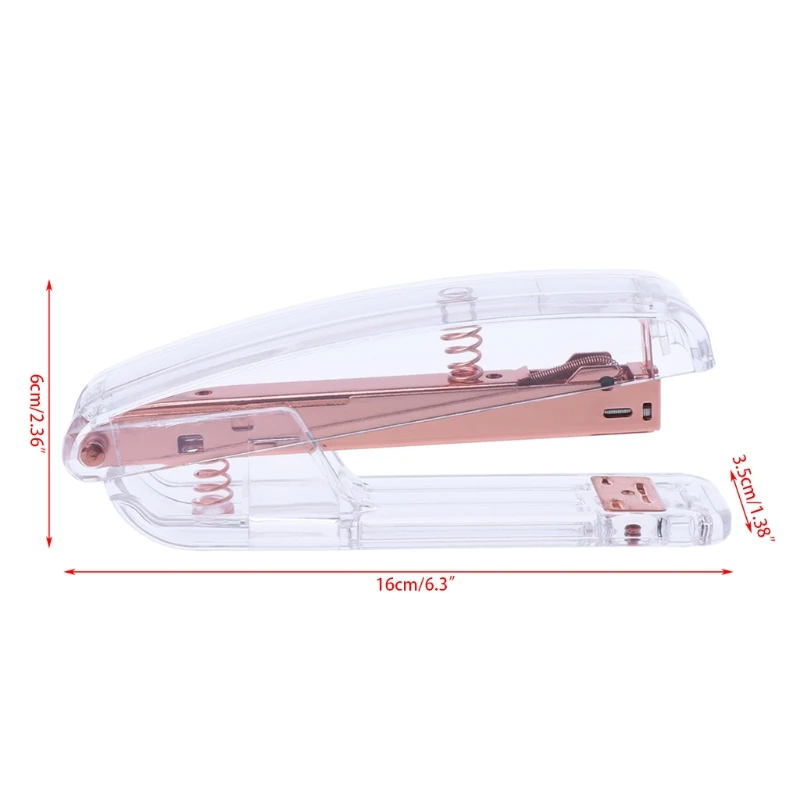 Мода розовое золото степлер акрил, металл 24/6 26/6 практическое руководство степлеры инструмент