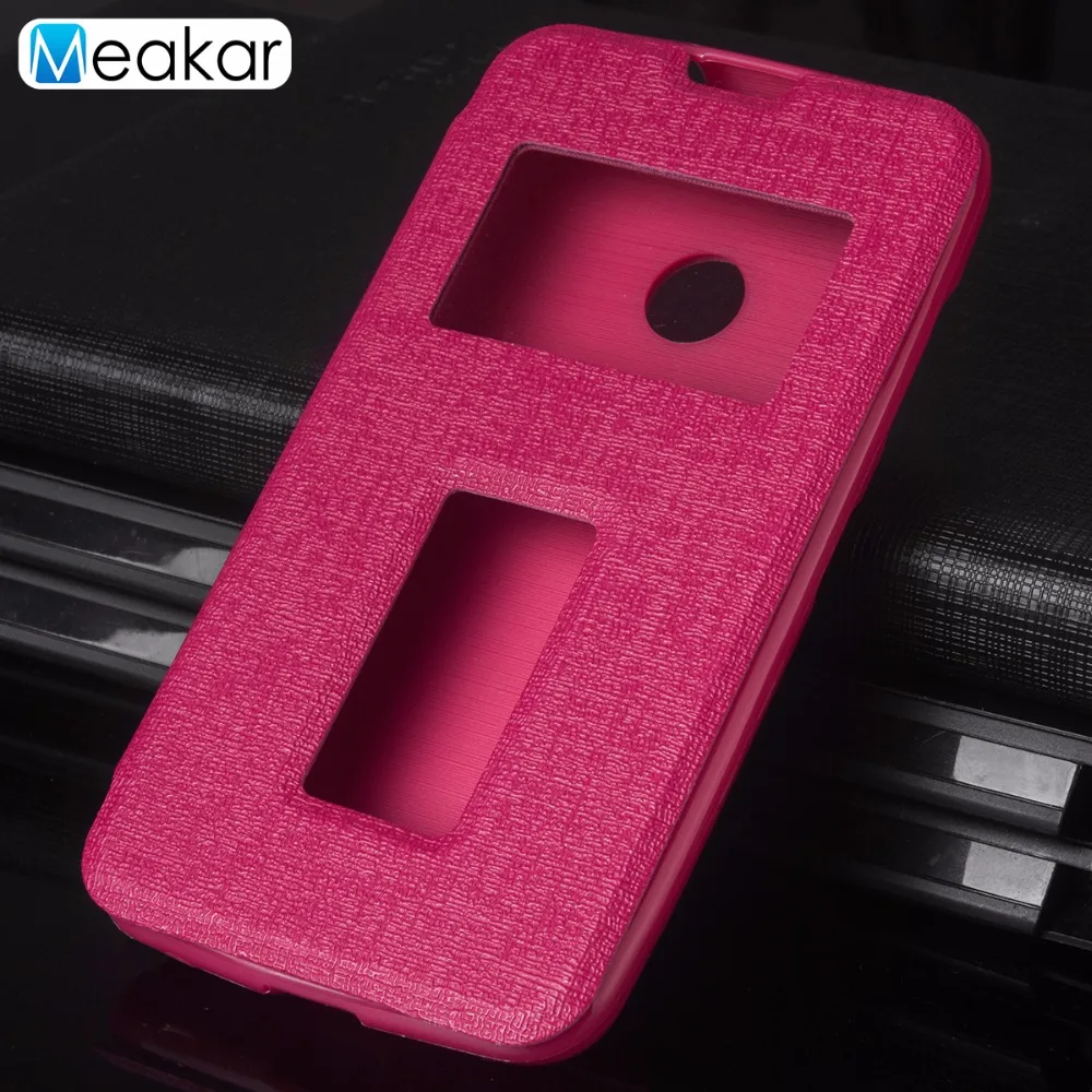 Двойное окно искусственная кожа 4.0For Nokia Lumia 530 чехол для Microsoft задняя крышка