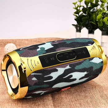 

LIGE Portable Bluetooth speaker Sound System 20W stereo Music surround Waterproof Outdoor Speaker Support TF card AUX USB+box