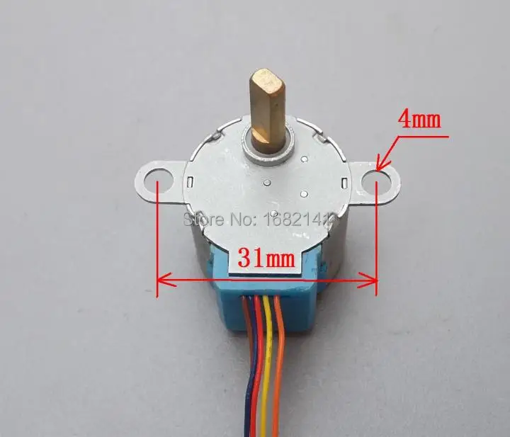 4 фазный 5 проводной Шаговый электродвигатель 28BYJ 48 в постоянного тока|stepper motor|geared