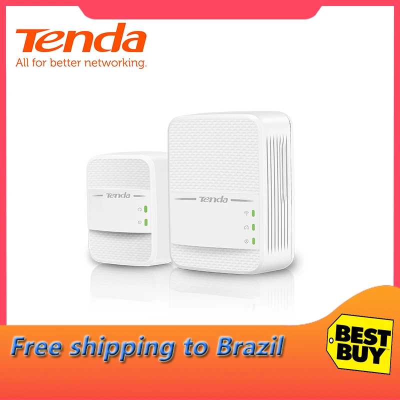 

Tenda PH10 1000Mbps KIT Gigabit AV1000 Ethernet PLC adapter2.4G and 5G dual band wireless Powerline Network Adapter