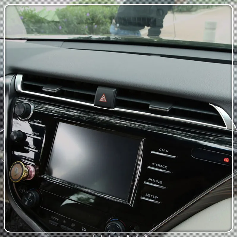 LHD для Toyota Camry 2018 ABS матовая Автомобильная средняя консоль Кондиционер AC Vent Outlet