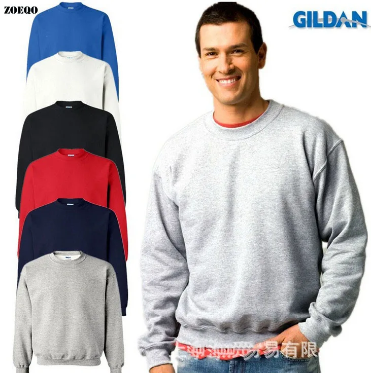 

ZOEQO new brand Tracksuits men spring And autumn O-neck Solid Color Men Hoodies Sweatshirt Pullover women chandal hombre