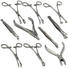 1Pc Aço Cirúrgico Bola Agulha Braçadeira Alicate de Abertura e Fechamento forma Diferente Aberto Pinças Ferramenta de Punção Piercing Profissional