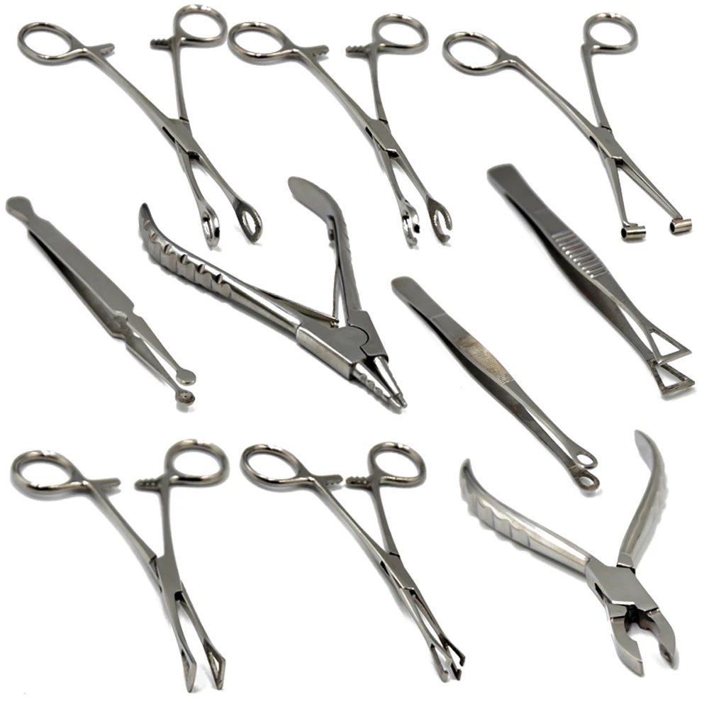 Surgical Steel Opening Closing Needle Ball Clamp Surgical Steel