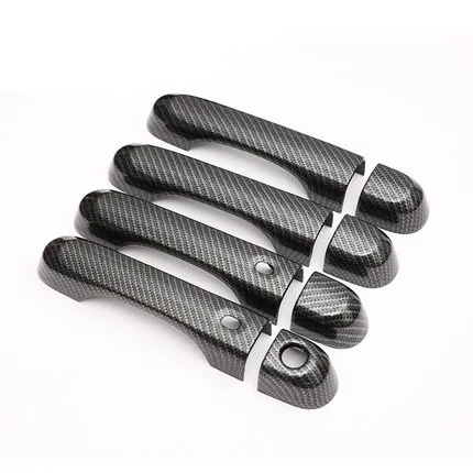 

Carbon Fiber Color Door handle Cover and Trims Protector 2016-2017 ABS Chrome Car Styling For Jeep Renegade Accessories