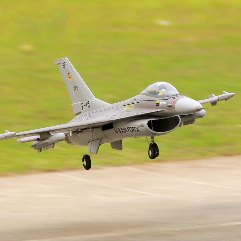 Радиоуправляемый самолет FMS 64 мм F16 F 16 V2 вертолет с приводом летательный аппарат