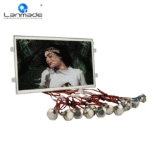 HD металлическая кнопка USB SD карты мола 10 дюймов рекламное табло с ЖК-дисплеем