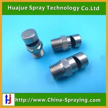 

304SS wide angle flat fan v jet spray nozzle for washing ,air purification ,cleaning