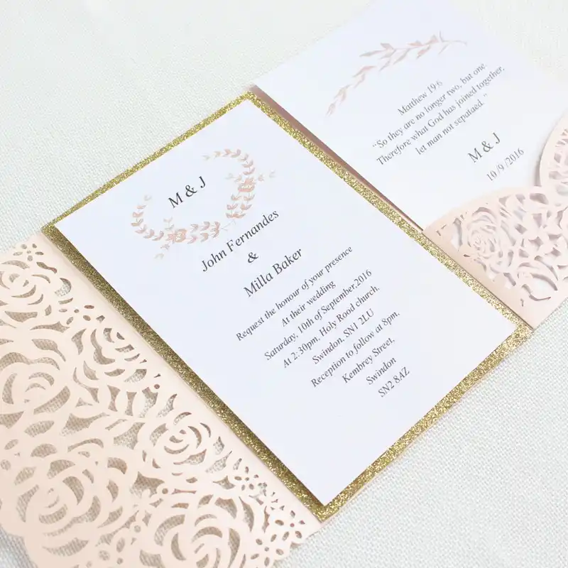 Detail Feedback Questions About Rose Romantic Wedding Invitation