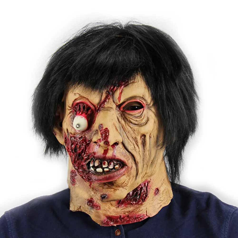 

Halloween Party Scary Mask Latex Festival Zombie Full Head Face Props Masks Cosplay Costume Theater Toy 88 YJS Dropsh