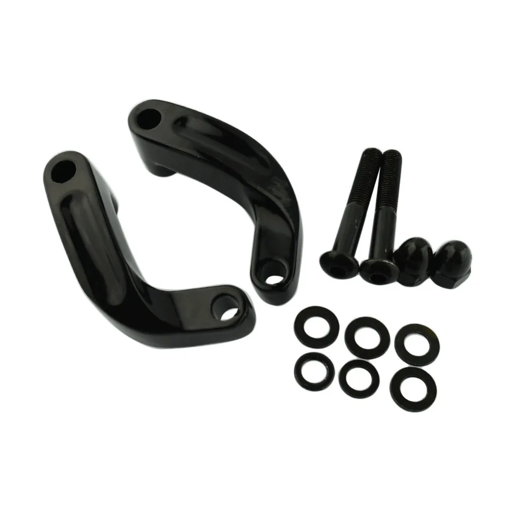 

Rear Mirror Riser Relocation Extension Adapters Motorcycle Mirror Adaptor Kit For Harley Softail Dyna FLSTSE FXD 06-14
