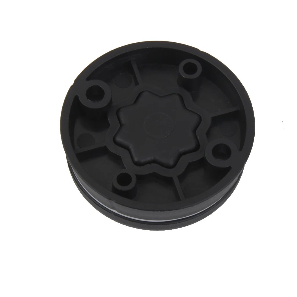 Durable Black PP Plastic Kayak Boat Sea Fishing Rod Holder Round Mount Base Great Fishing Tackle Kit Accessory for Sportsman