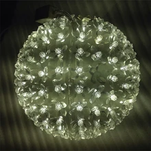 Dia.20cm большой цветок мяч со светодиодом Глобус Вишневый цветок дерево сказочные огни Новогоднее освещение украшение дома Хэллоуин H-04