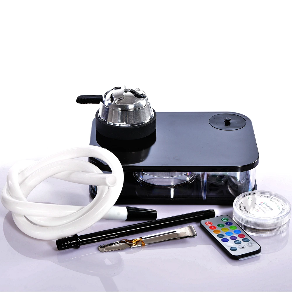 Акриловый кальян со светодиодный светильник Chicha чаша шланг угольный держатель металлические щипцы Cachimbas Sisha Narguile аксессуары для трубок