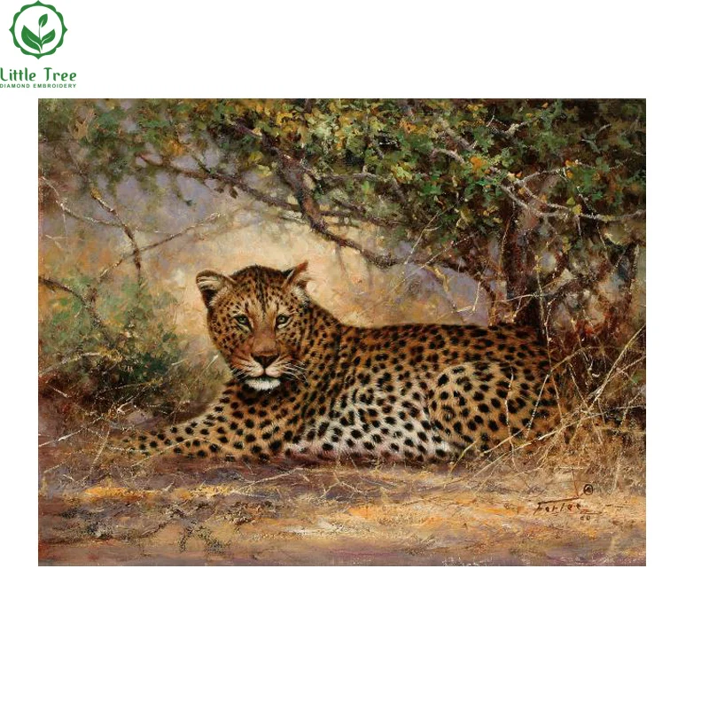 

Animal Diamond Painting Cross Stitch Square Stone African Leopard Diamond Embroidery Home Decoration Handicraft Resin Craft