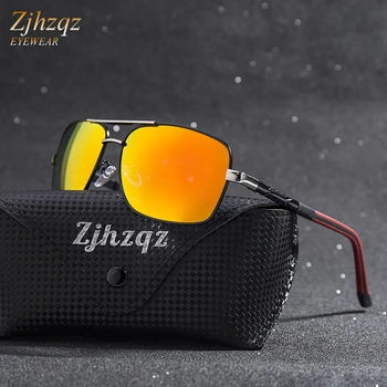 

ZJHZQZ Men Vintage Aluminum Polarized Sunglasses Classic Brand Sun glasses Coating Len Driving Shades For Men/Women