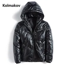 Зимнее пальто, высокое качество, утолщенная теплая куртка на 90% белом утином пуху для мужчин, Тренч, мужской классический деловой пуховик