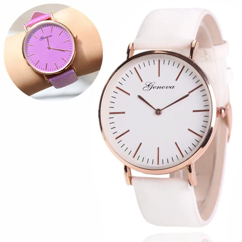Fashion Women Watch Casual Quartz Watches Luxury Girl Watch Change Color Lady Clock 2020 Leather Band