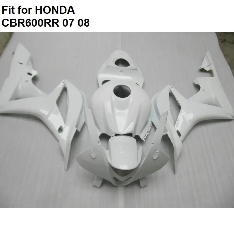 Лидер продаж Обтекатели для Honda CBR 600RR 07 08 белый комплект обтекателей CBR600RR 2007 2008 HZ01
