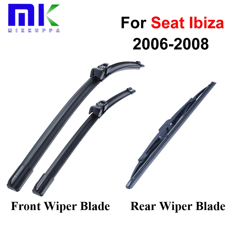 Front And Rear Wiper Blades For Seat 2006 2007 2008 Windshield