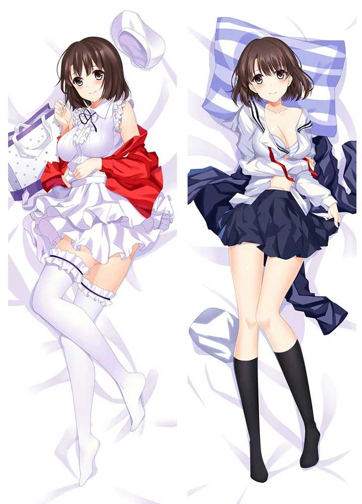 Saenai Heroine no Sodatekata Megumi Kato японская аниме Подушка Чехол обнимающий корпус Dakimakura 76011