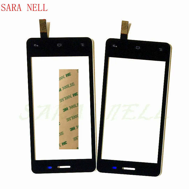 

SARA NELL Phone Touch Screen Digitizer For FLY IQ4403 IQ 4403 Phone Touchscreen Front Glass Sensor Panel Replacement+Tape