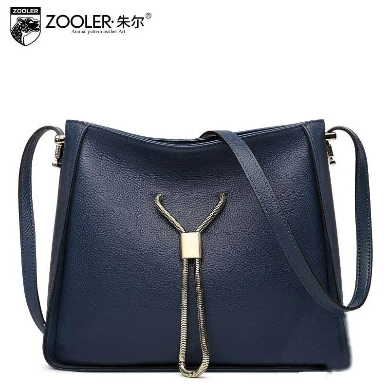 free delivery Genuine Leather  Women bag  2016 new solid color shoulder Messenger Bag Solid color leisure handbag Bucket bag