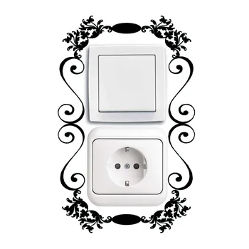 

Flower Fashion Wall Stickers Home Decoration Switch Vinyl Decal 4WS0163