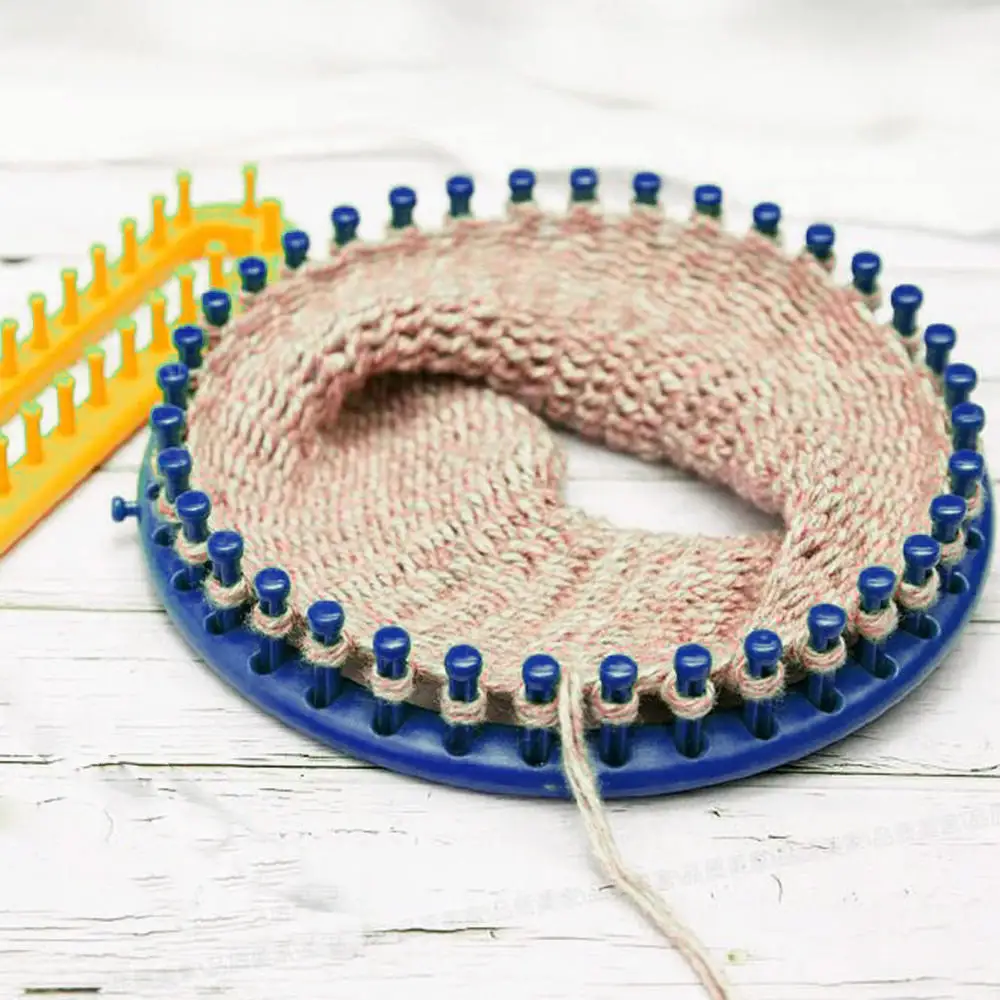 

DIY Hand-Knitted Tool Castle Weaver Creative Rectangle Round Sweater Wool Hat Castle Weaving Knit Loom