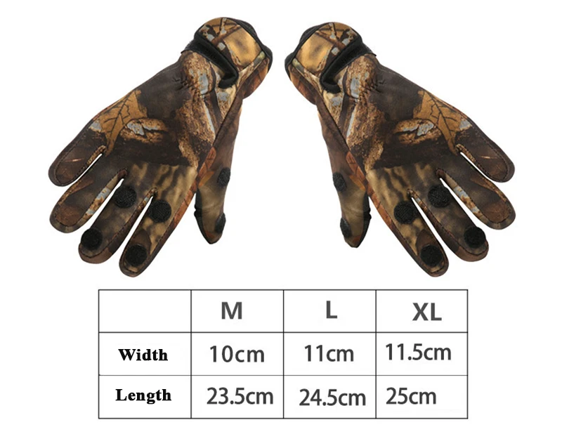 Теплые рыболовные перчатки с тремя пальцами, дышащие противоскользящие перчатки из неопрена, оборудование для рыбалки