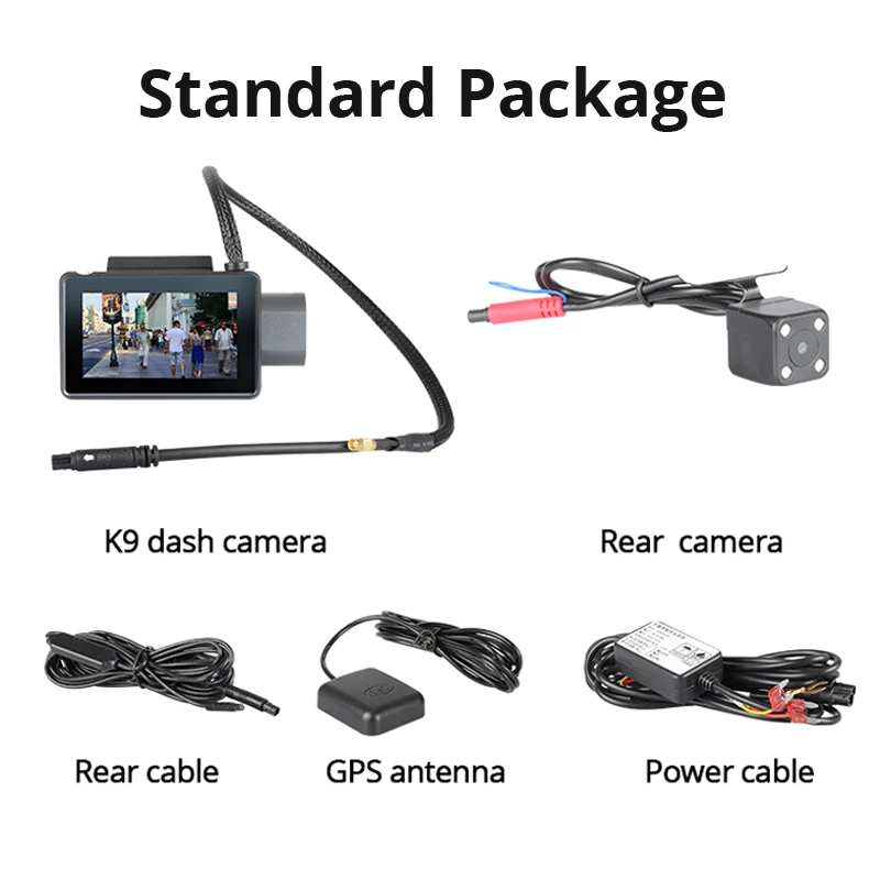 Phisung K9 dash cam pro 3G Автомобильный видеорегистратор с Android GPS log двойной объектив 1080p