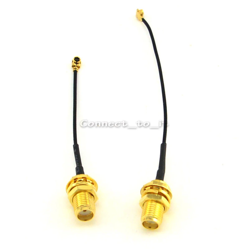 

2 Pcs Extension Cord Didfferent Length Nut Bulkhead SMA Jack to Ufl./ipx Extension Connector Pigtail 1.13 Cable