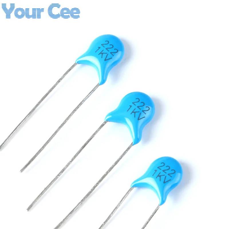 100pcs High Voltage Ceramic Capacitors 1000V 1KV 2 2NF 2200PF 222M 222 20