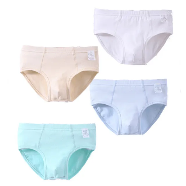 4PCS/Lot teenager comfortable briefs for boys cotton underwears shorts