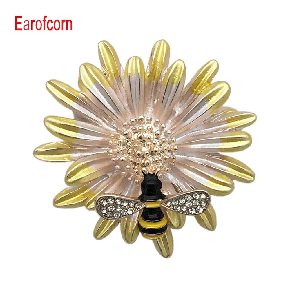 

Earofcorn Rhinestone Alloy Gold And Silver Cicada Bee Leaf Brooches Brooch Pins Gifts
