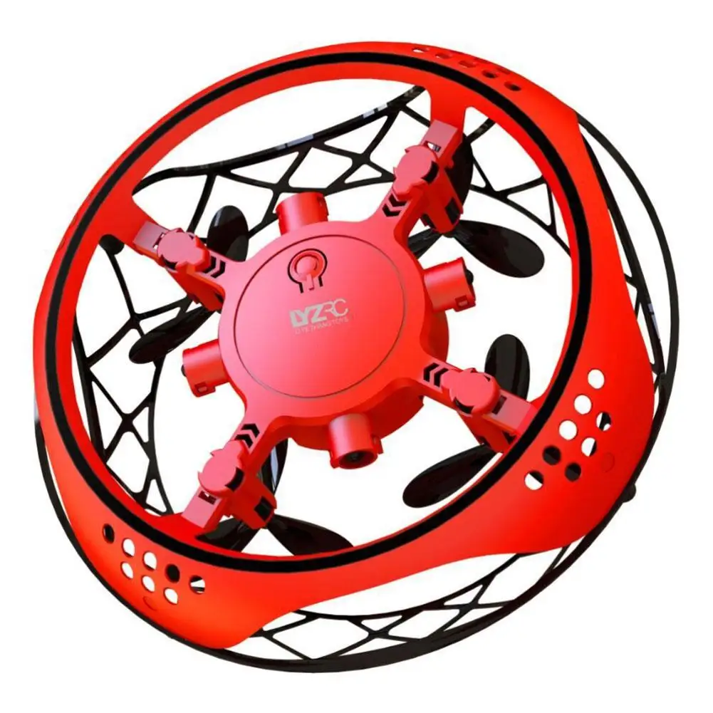 White/Red/Orange. Mini UFO Flying Ball Toys,Small Intelligent Induction Four Axis Aircraft Drop Resistant Mini Quadcopter Drone Toy 