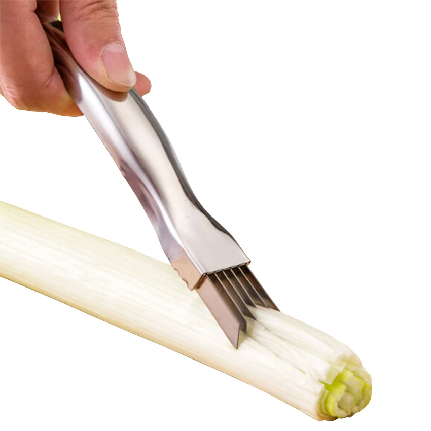 Stainless onion knife cutter food grade stainless cucumber cutter