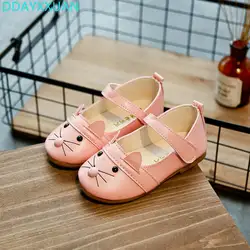 Обувь для девочек принцесса Обувь Новинка 2017 года малышей осень Товары для кошек Дизайн дети Спортивная обувь для девочек из искусственной