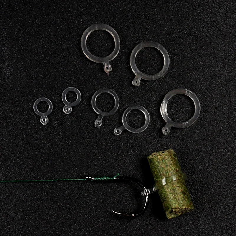 Bimoo 72Pcs Elastic Baits Bands Boilie Pellet Rubber Rings For Carp