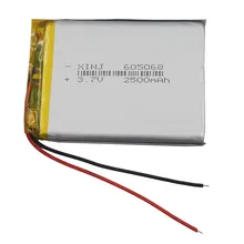 XINJ 3,7 V 2500 mAh литий-полимерная аккумуляторная батарея Li ion li-po для телефона электронная книга планшет MID портативный dvd планшет PC 605068