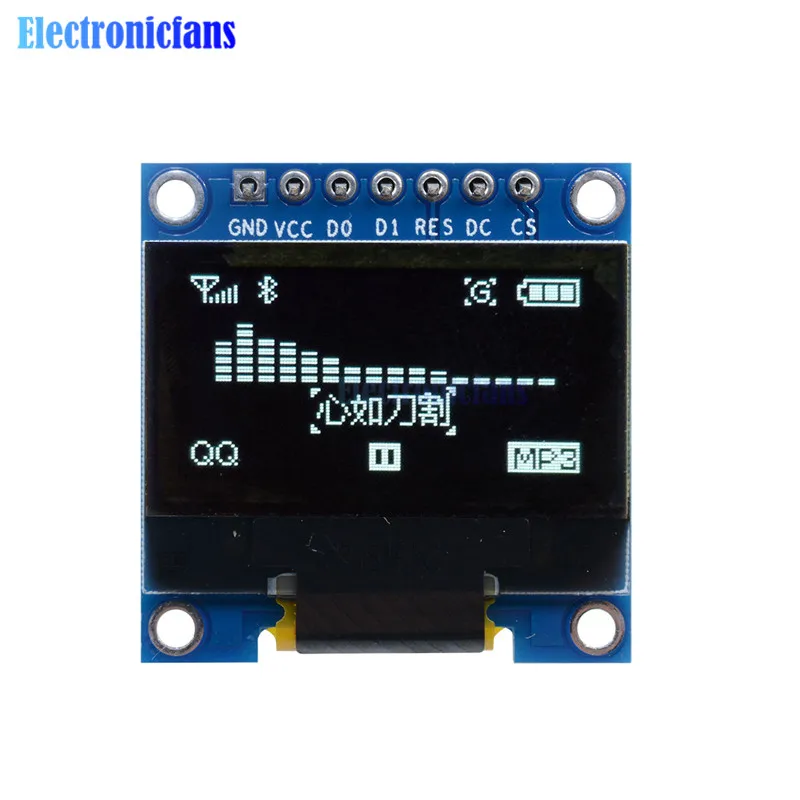 Модуль O LED белый 0 96 дюйма 96x64 для Arduino IIC I2C Communicate DC 3 5 В последовательный модуль