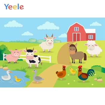 

Yeele Farm House River Animal Lattice Road Grass Baby Photography Backgrounds Customized Photographic Backdrops for Photo Studio