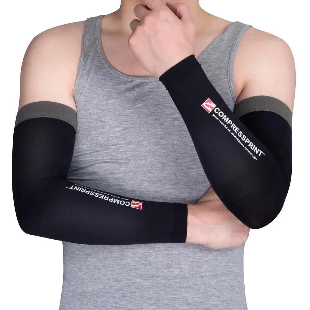 Compressprint нарукавники для велоспорта, защита от УФ для бега Armwarmer Велосипед Восхождение защитные манжеты Для мужчин Для женщин езда на велосипеде, занятий спортом на открытом воздухе