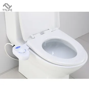 

TTLIFE Hip Wash Nozzle Self-cleaning Function Bidet 4me Flash Water Toilet Seat Attachment No-Electric Bathroom Accessories 2019