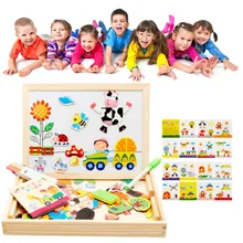 Детские Магнитные деревянные настольные обучающие доски для детей, игрушечный этюдник для детей от 3 до 6 лет, для раннего образования, идеально подходит для подарков
